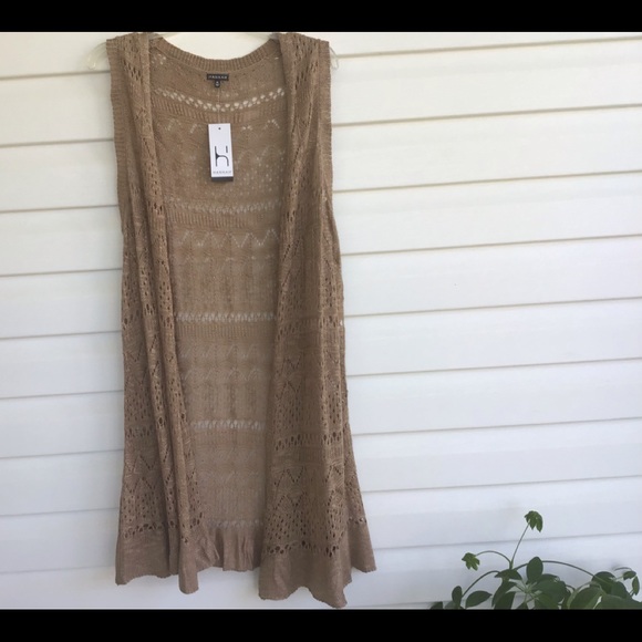 Hannah Sweaters - Sweater vest boho women’s XL Lagenlook A28